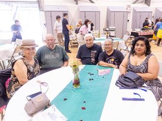 People sitting at table