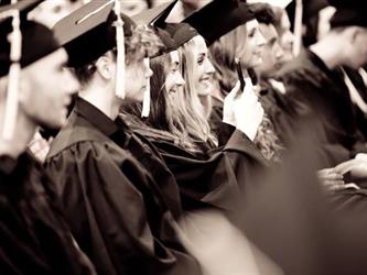 Grads in black and white