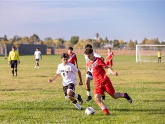 Futures Boy Soccer team playing game