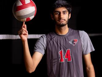 Volleyball player posing