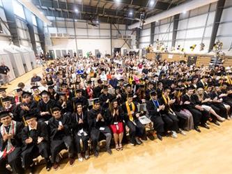 Audience at graduation