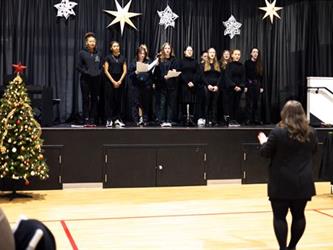 Singers on stage