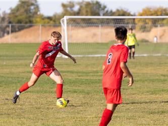 Futures Boy Soccer team playing game