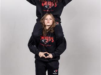 Two wrestling teammates posing