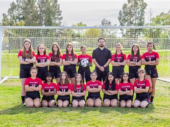 Girls soccer team photo