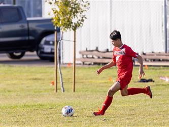 Futures Boy Soccer team playing game
