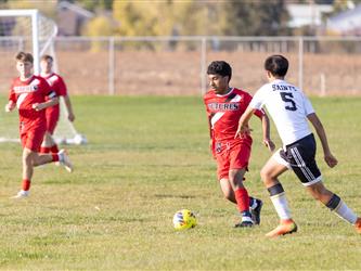 Futures Boy Soccer team playing game