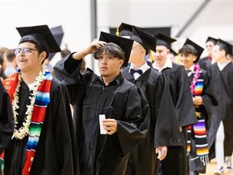 Graduates in line