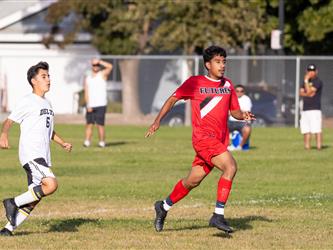 Futures Boy Soccer team playing game