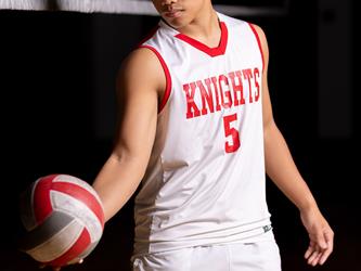 Volleyball player posing