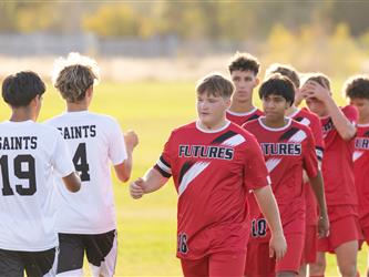 Congratulating other team