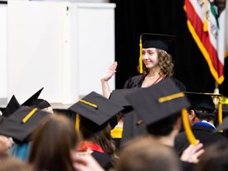 Student standing for recognition