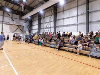 Assembly in gym
