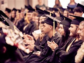 Grads clapping