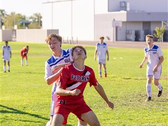 Student blocking out opponent