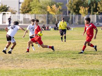 Futures Boy Soccer team playing game