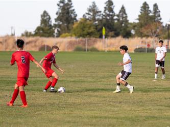 Futures Boy Soccer team playing game