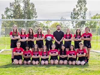 Girls soccer team photo