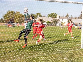 Futures Boy Soccer team playing game