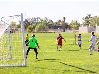 Goalie defending attack