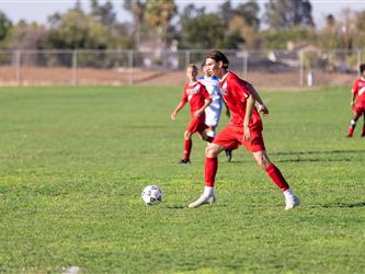 Athlete lining up a shot