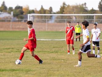 Futures Boy Soccer team playing game