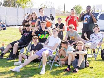 Soccer player group photo