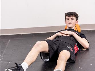 Futures Varsity Basketball Player #1 laying down