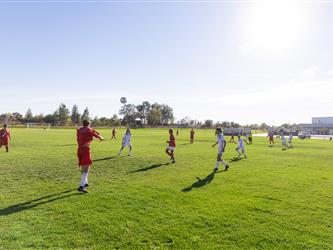 Athletes on field