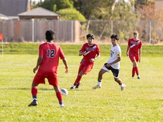 Futures Boy Soccer team playing game