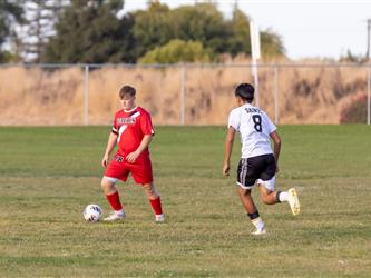 Futures Boy Soccer team playing game
