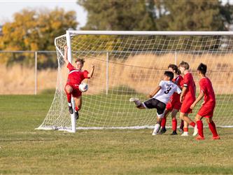 Futures Boy Soccer team playing game