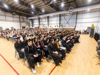 Audience listening to speeches