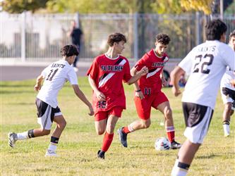 Futures Boy Soccer team playing game