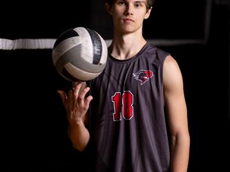 Volleyball player posing