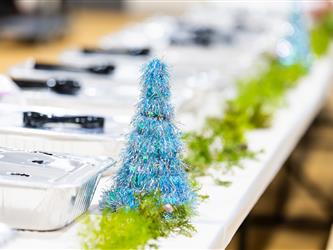 shot of decoration on table