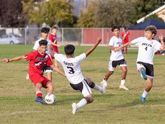 Futures Boy Soccer team playing game