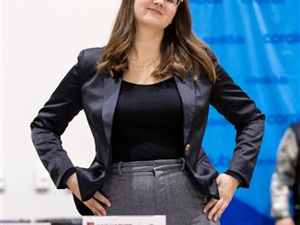 Woman smiling for photo