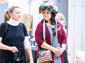 Girl with flower crown
