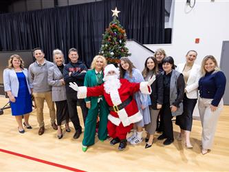 speakers in front of gym 