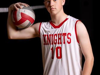 Volleyball player posing
