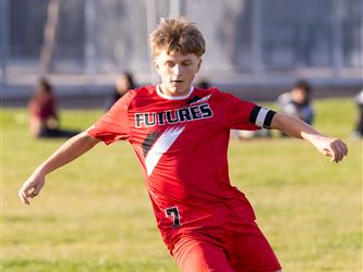 Futures Boy Soccer team playing game